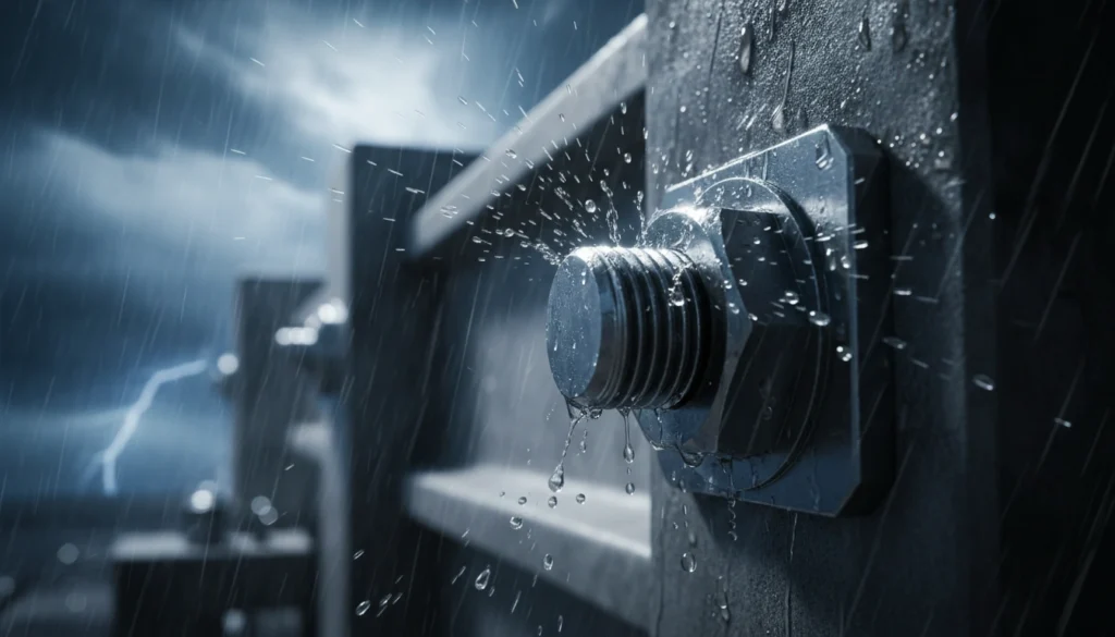 Longshi high-strength bolts undergoing quality testing during the 2009 economic period.