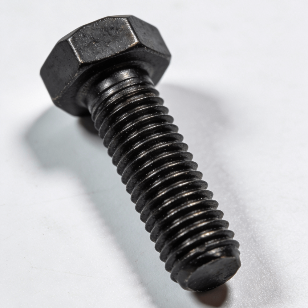 heavy duty hex bolts grade 8.8 with black oxide finish for structural steel connections.